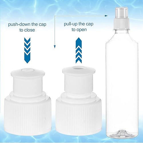 Miniatura 5 de Yulejo Tapas de repuesto de plástico para botellas de agua de 1.102 in, tapa de botella deportiva trenzada, tapa de botella de agua reutilizable,