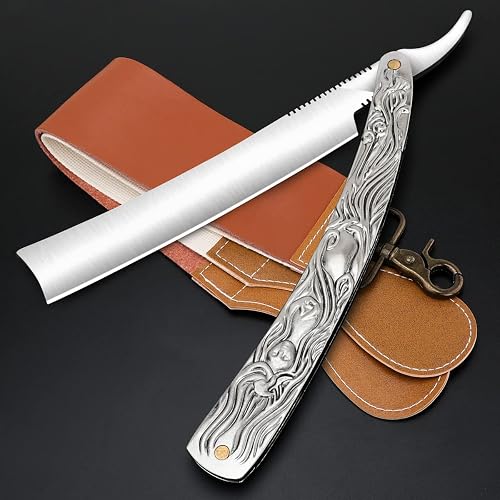 VCXOX Professional Straight Razor with Cowhide Strop