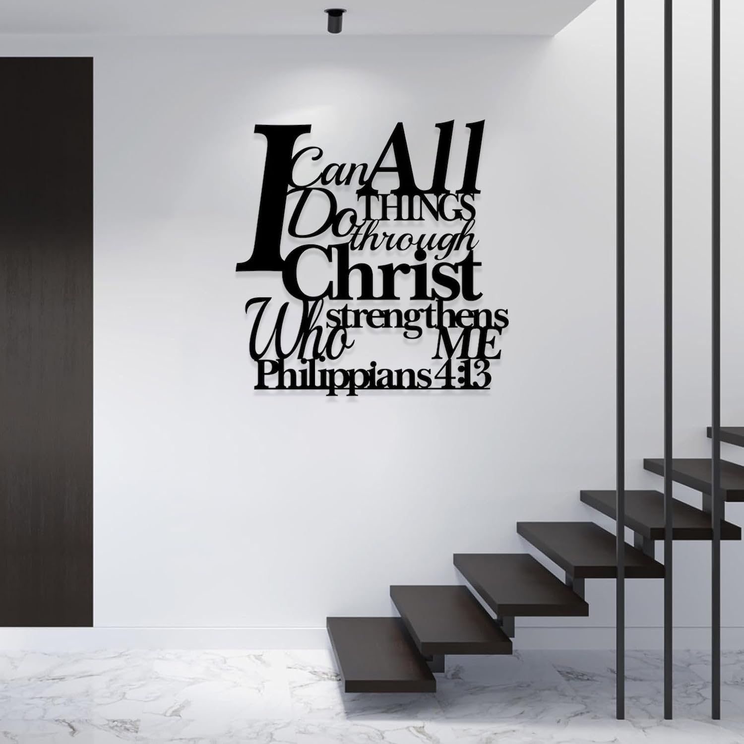 Philippians 413 Bible Verses Metal Wall Decor, Christian