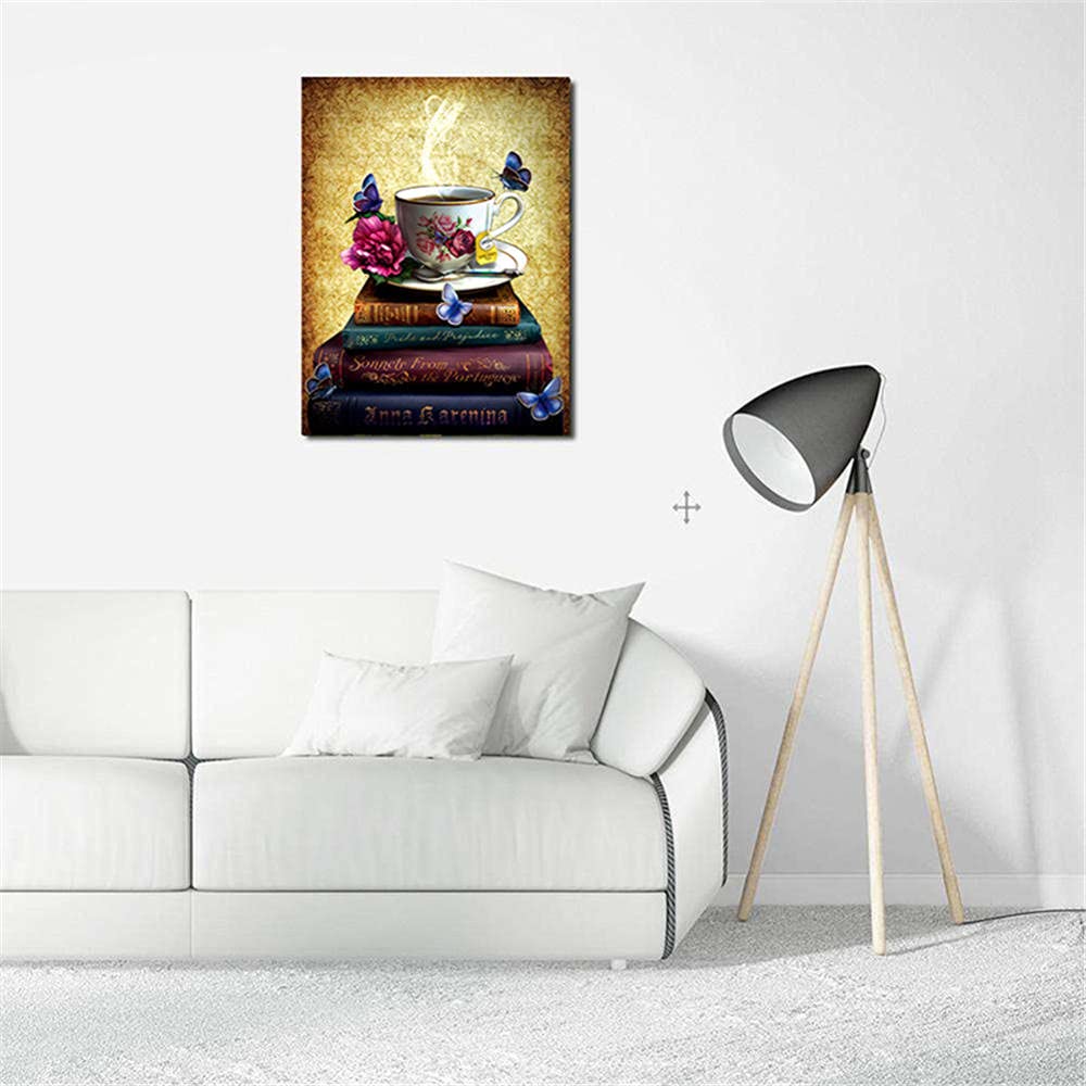 Diamond Painting Full Square Drill Point De Croix Livres de coupe,DIY 5D Broderie Diamant Peinture par Numéros Kit,Cristal Strass Adulte/enfant Diamant Art Crafts Home Wall Decor(80x120cm,32x48in)