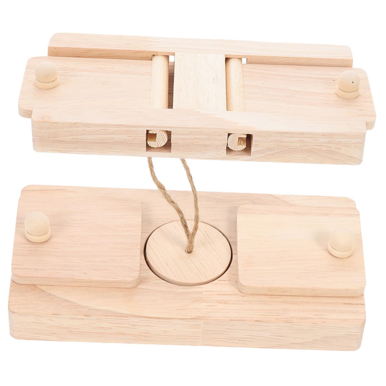 Ensemble De 2 Jouets pour Chinchilla Compacts en Bois pour Cacher des Friandises pour Cage De Petit Animal Accessoire pour Hamster