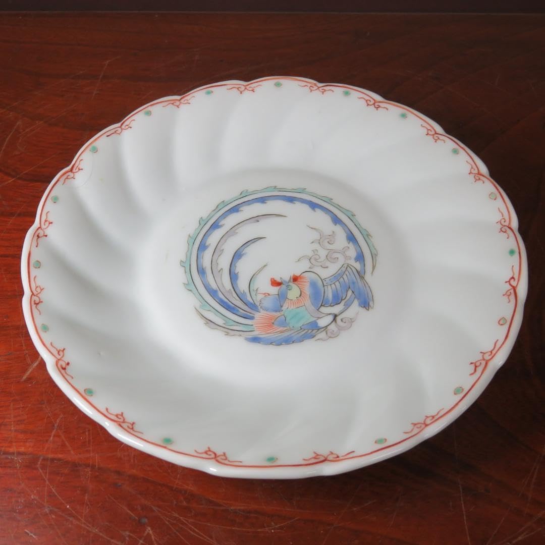 小皿 1枚 色絵ねじり小皿 鳳凰 九谷 蔵出し 名家 初荷 小皿 1枚 色絵ねじり小皿 鳳凰 九谷 蔵出し 名家 初荷