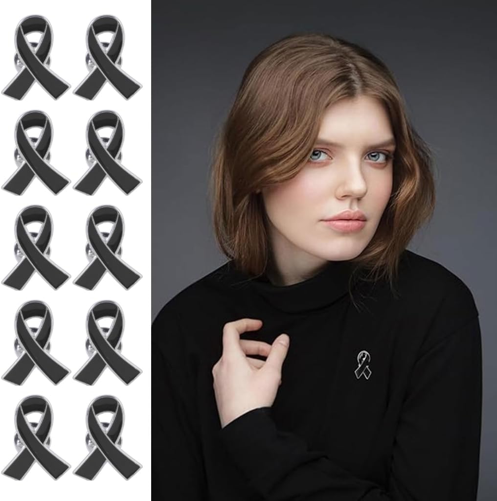 Ribbon Brooch Prevention Cancers Awareness Lapel Pin AIDS Promotion Day