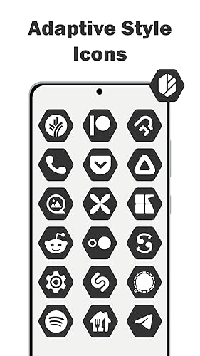 Hexagon Dark - Icon Pack