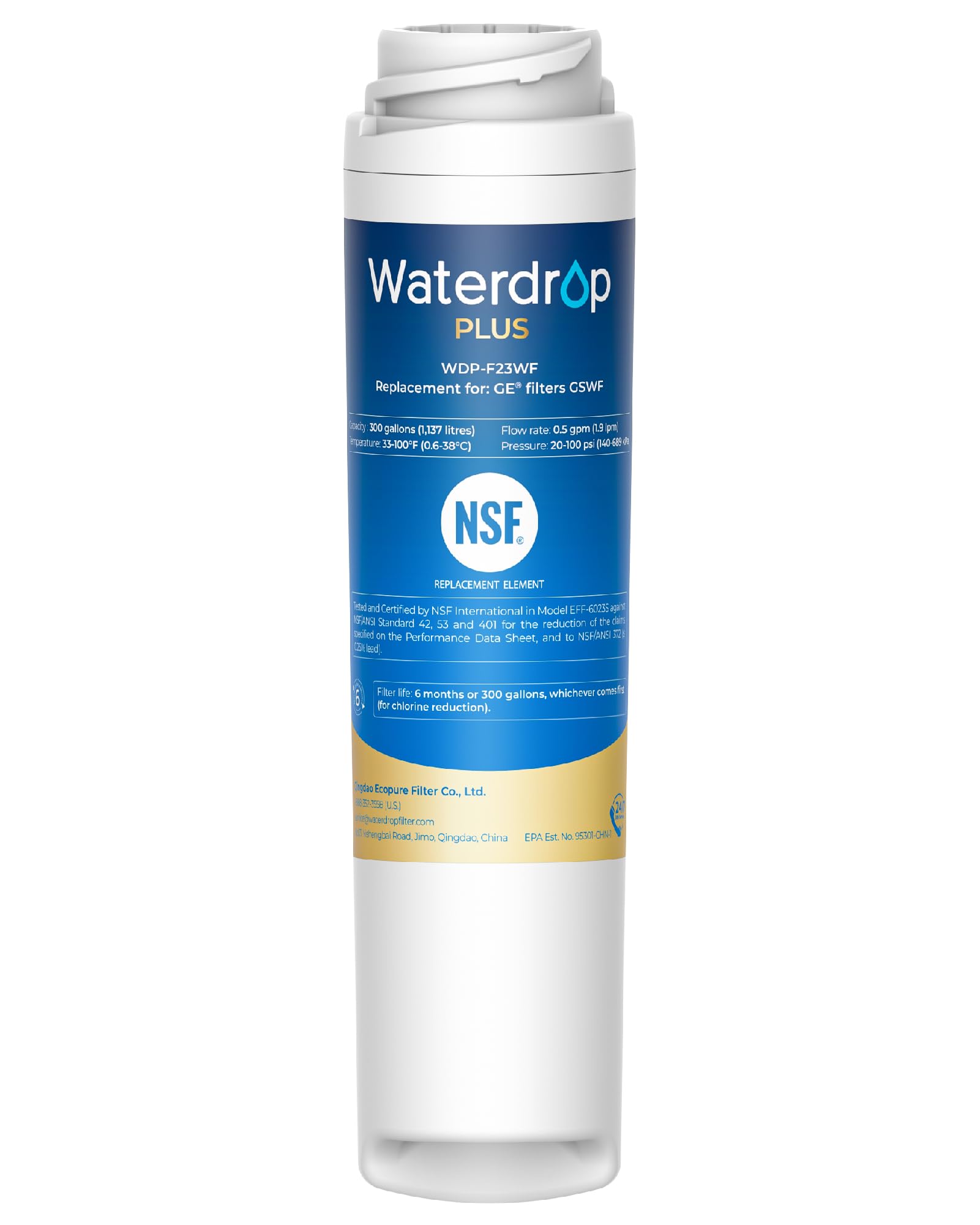 Amazon.com: Waterdrop Plus GSWF 𝐍𝐒𝐅 𝟒𝟎𝟏&53 Certified