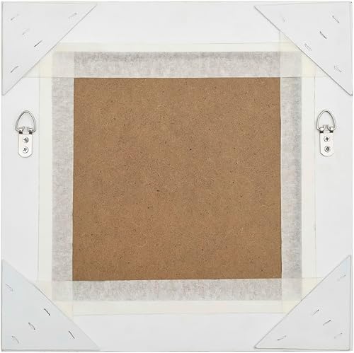 Miniatura 10 de Espejo de pared, espejos para pared, espejo de baño, decoración de oficina elegante, con ganchos de montaje, para sala de estar, dormitorio,