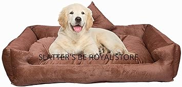 Slatters Be Royal Store Reversible Dual Ultra Soft Velvet Luxury Sofa Bed PET Bed | Dog Bed | CAT Bed | Puppies Puppy Bed | Rabbit Bed