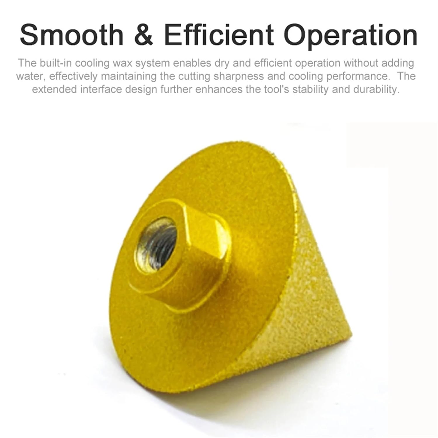 Diamond Grit Chamfer Brazed Chamfering Tool Round-Bevel Milling Bit Tile Marble Granite Hole Drilling Enlarging Beveling Stone 1pcs(38mm M10 Chamfer bit)