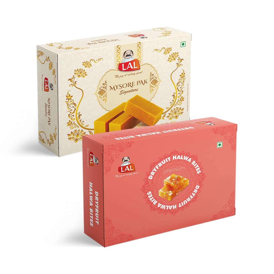 Lal Sweets Combo Pack Of Mysore Pak 400g & Dryfruits Halwa Bites 400g (B0C8MHKZLW) Amazon Price History, Amazon Price Tracker