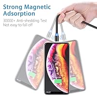 Vista 4 de Terasako Magnetic Charging Cable 6-Pack [1ft/3ft/3ft/6ft/6ft/10ft], 3 in 1 Nylon Braided Magnetic Phone Charger, Compatible with Micro USB, Type C