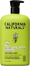 California Naturals Re:GRO Shampoo for Hair Growth Support, Scalp Hair Care with Biotin, All Hair Types, Vegan, Natural, Cruelty Free, Silicone, Paraben & Sulfate Free, 16.5 oz