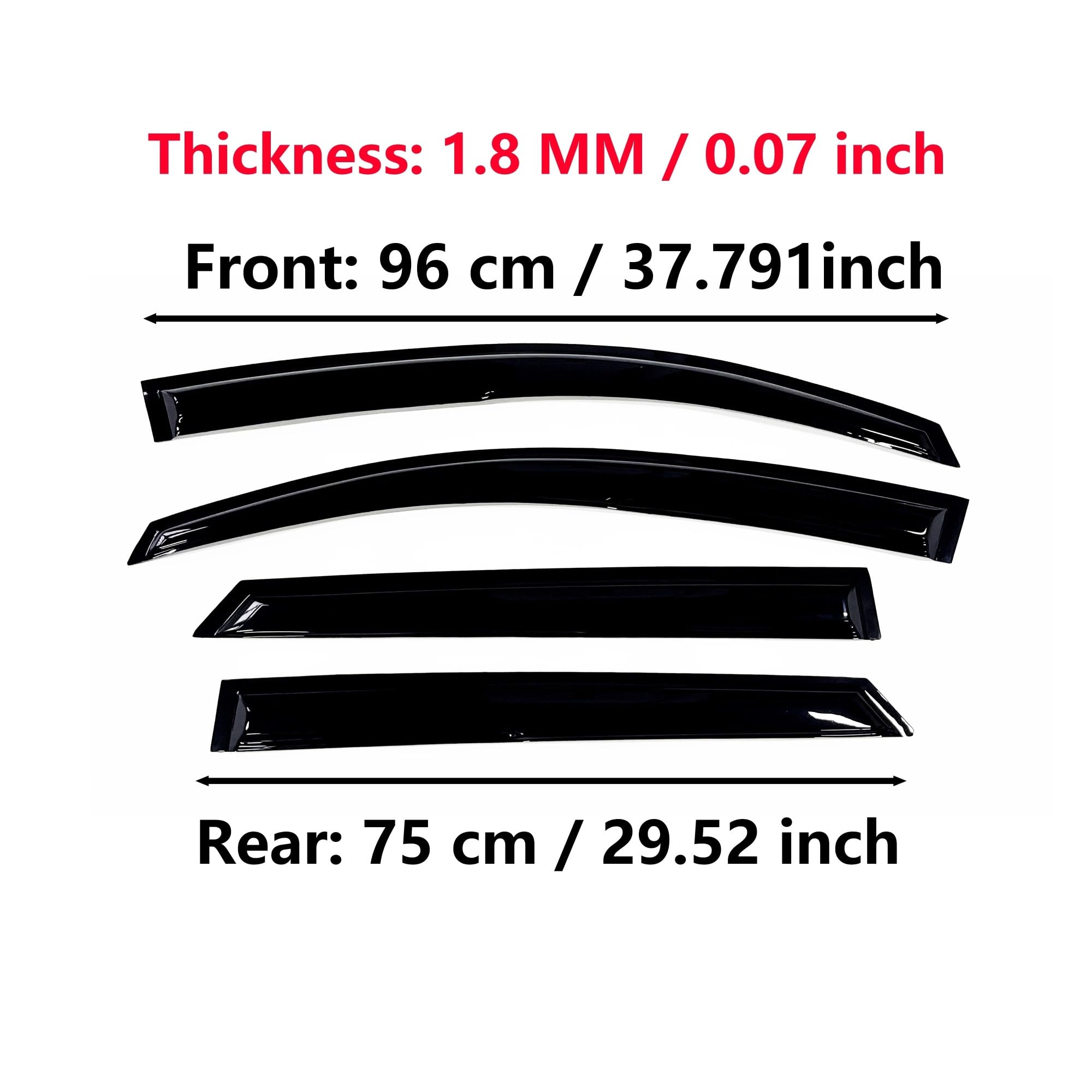 Visera Ventana Coche para Hyundai para Tucson 2015-2020 Visera Ventana Protectores contra La Lluvia Viseras Protectores contra La Lluvia 4 Uds Parasol Ventana Coche