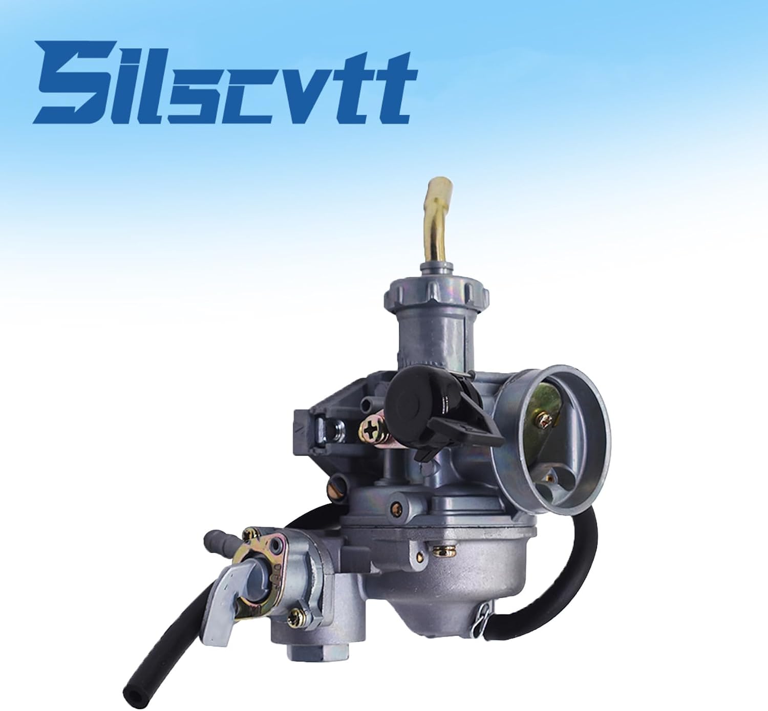 Silscvtt Carburetor Carb Replacement for Honda FourTrax 125 TRX125 ATC110 ATC125M ATC90 with Throttle Cable