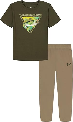 Under Armour boys Hoodie Set, Bottoms & Hoodie, Lightweight & Relaxed Fit, Zip Up