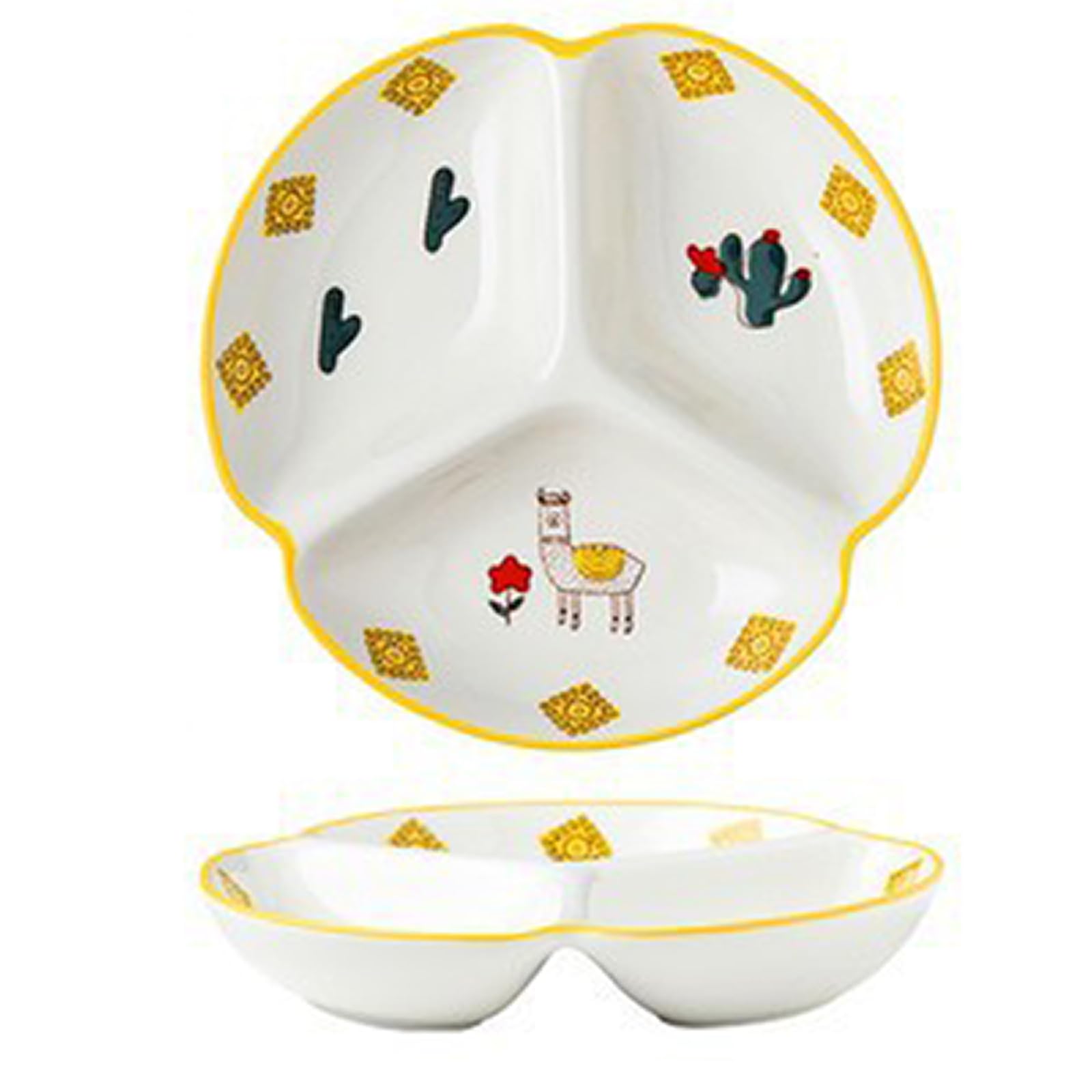 A やっぱり可愛いバスク柄　ディナープレート A やっぱり可愛いバスク柄 ディナープレート