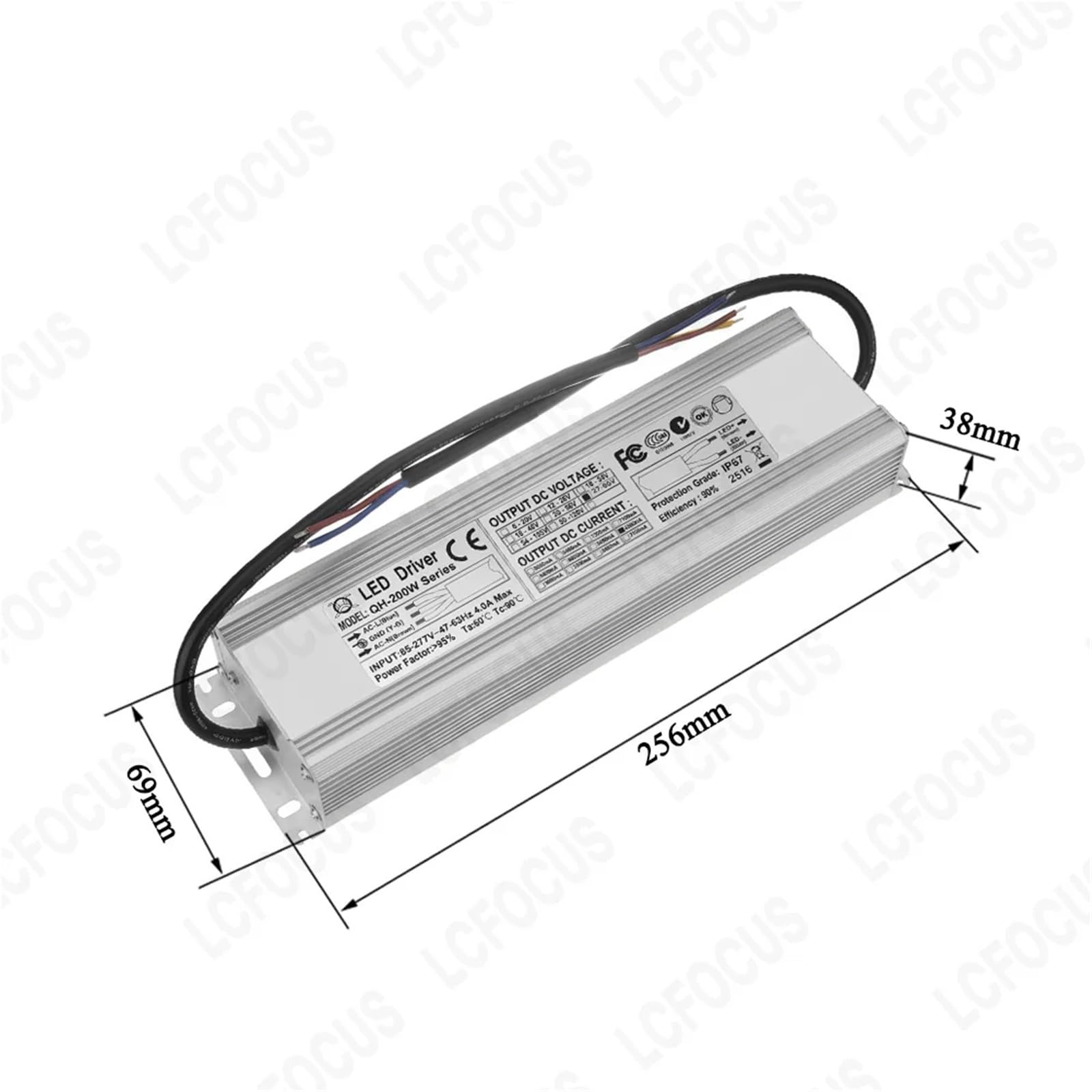 1 pz Impermeabile 100 W 120 W 150 W 200 W 300 W LED Driver 18-34 V 1500mA 3000mA 3600mA 4500mA 6000mA 9000mA Illuminazione(6000mA 30-48V 300W)
