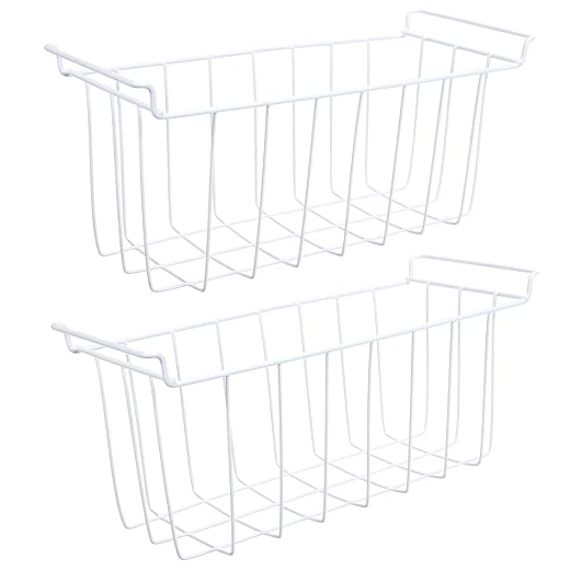 17.5 Inch Freezer Wire Basket Organizer Bins Compatible for Midea, Insignia, Arctic King, Magic Chef, Vissani Chest Freezer, 12932000000583 2Pack