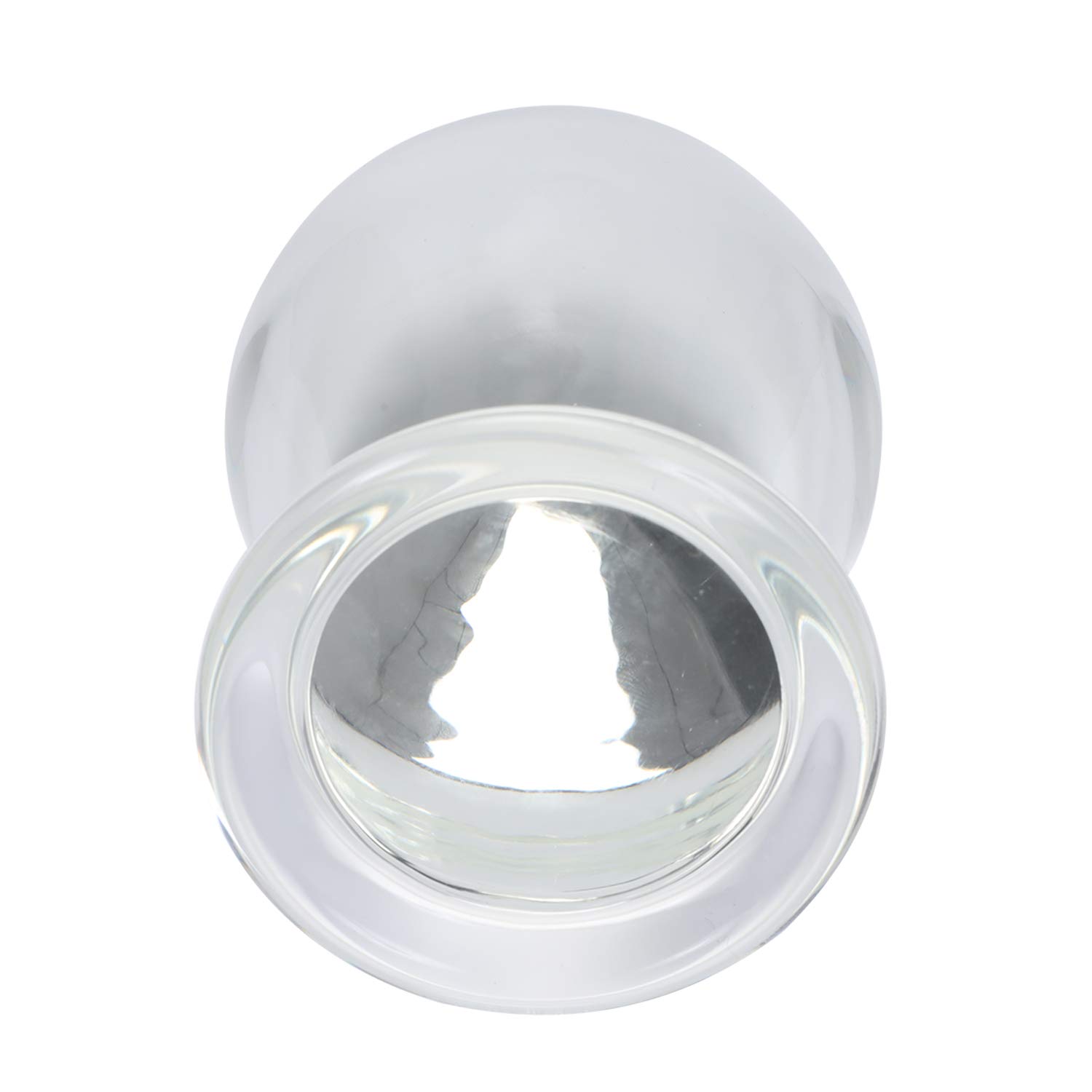 Huge Head Glass Butt Plug Crystal Anal Plug Bum Bomb Plug Trainer Anal Expander Training Sex Toy (): 3.15"