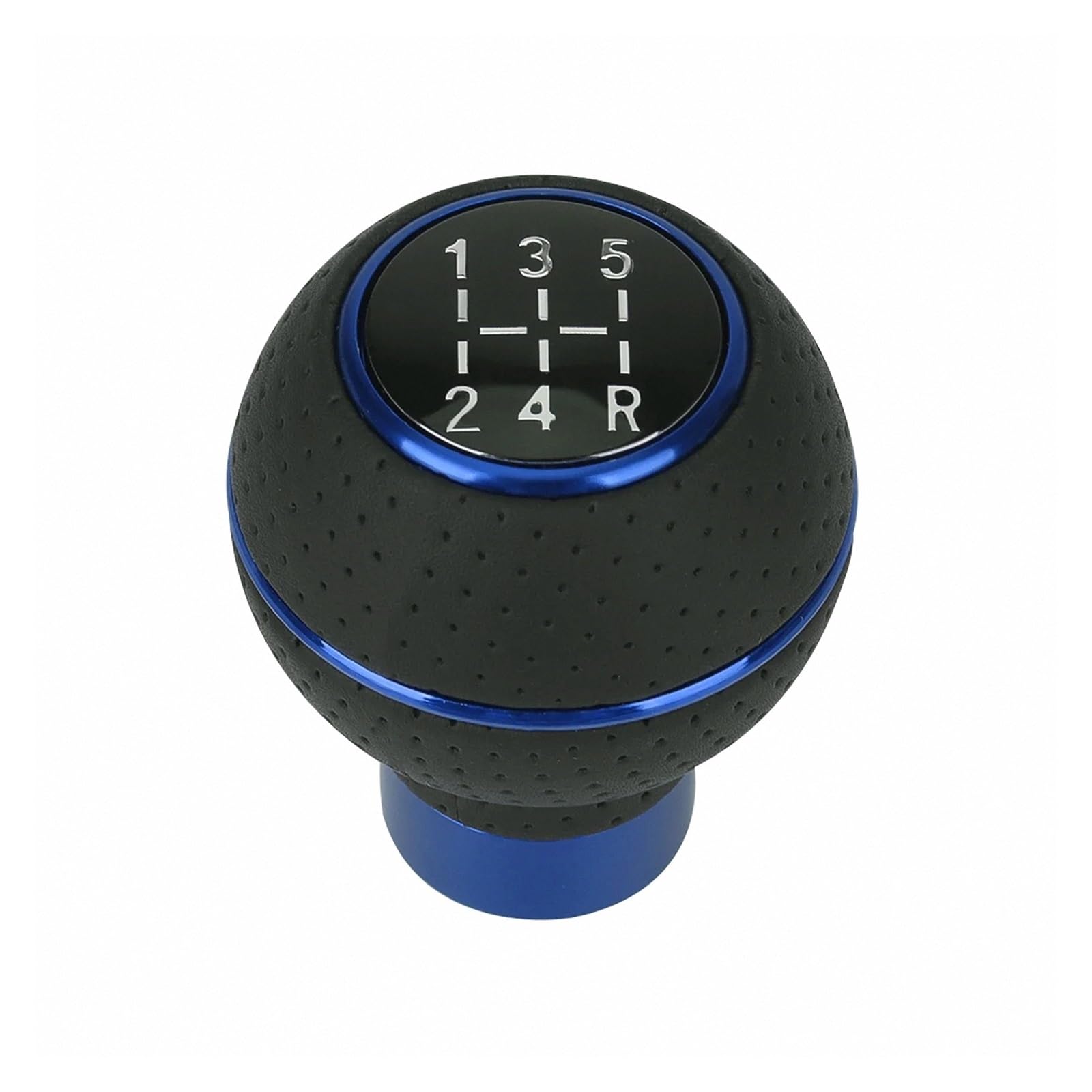 Mkgkacvcpt Blue Gear Shift Knob For Universal Car Oe Yc102011 Leather / Aluminium Stylish
