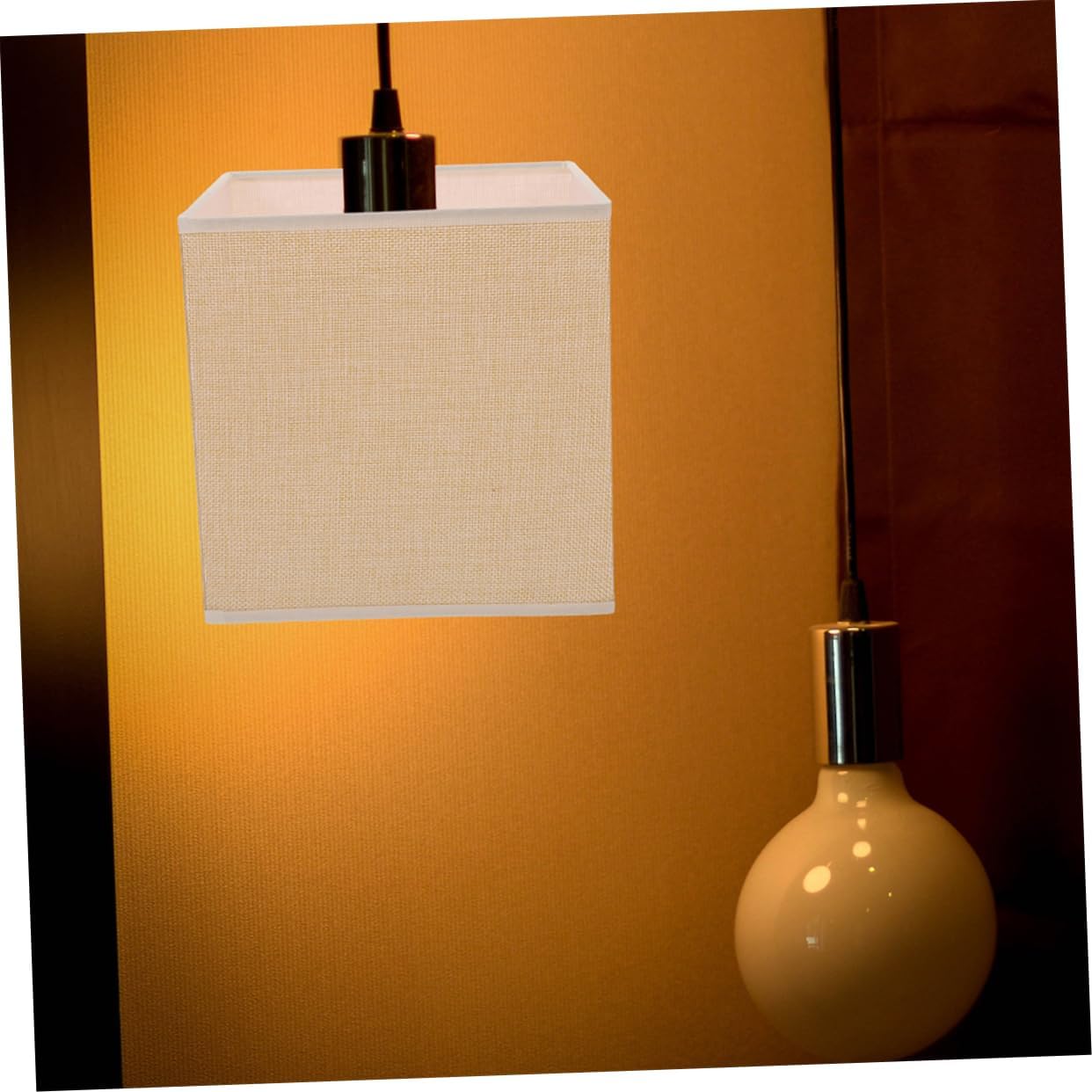 Lampshade Natural Linen Lighting Fixture for Home Hotel and Restaurant Decor Easy Installation Replacement Shade for Table and Floor Lamps