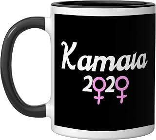Kamala Harris for President 2020 Kamala Harris Ceramic Mug, Black/White