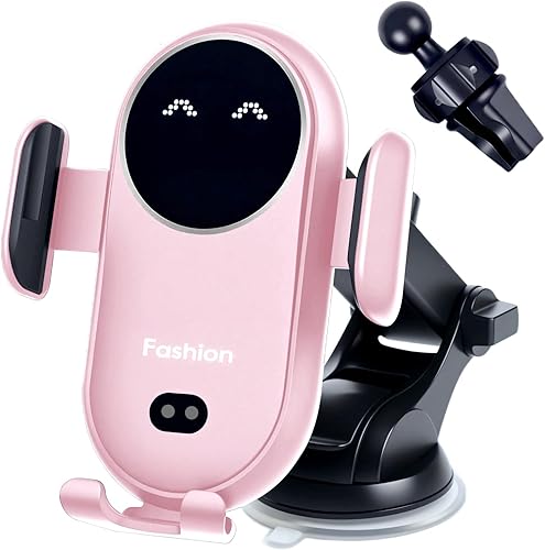 Miniatura 8 de Cargador inalámbrico para automóvil, soporte de teléfono para cargador inalámbrico de automóvil, sensor inteligente, ventilación de aire, soporte