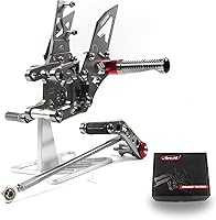 Vista 13 de Arashi (Versión 2.0) Estribos traseros ajustables para Honda CBR1000RR 2004-2007 / CBR600RR 2003-2005 2006 Accesorios para motocicleta Piezas de Oro