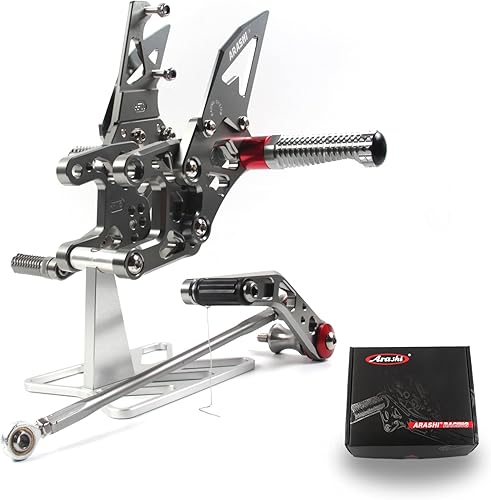 Miniatura 13 de Arashi (Versión 2.0) Estribos traseros ajustables para Honda CBR1000RR 2004-2007 / CBR600RR 2003-2005 2006 Accesorios para motocicleta Piezas