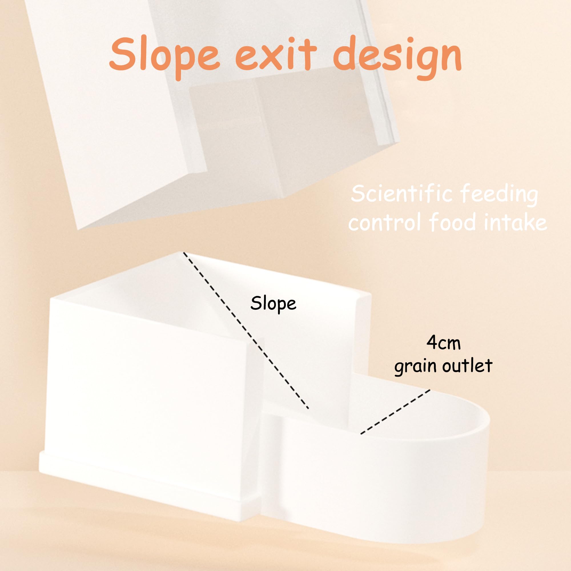 Hamsters Feeder Small Animals Automatic Dispenser Acrylic Clear Pet Feeding Device for Dwarf Hamster