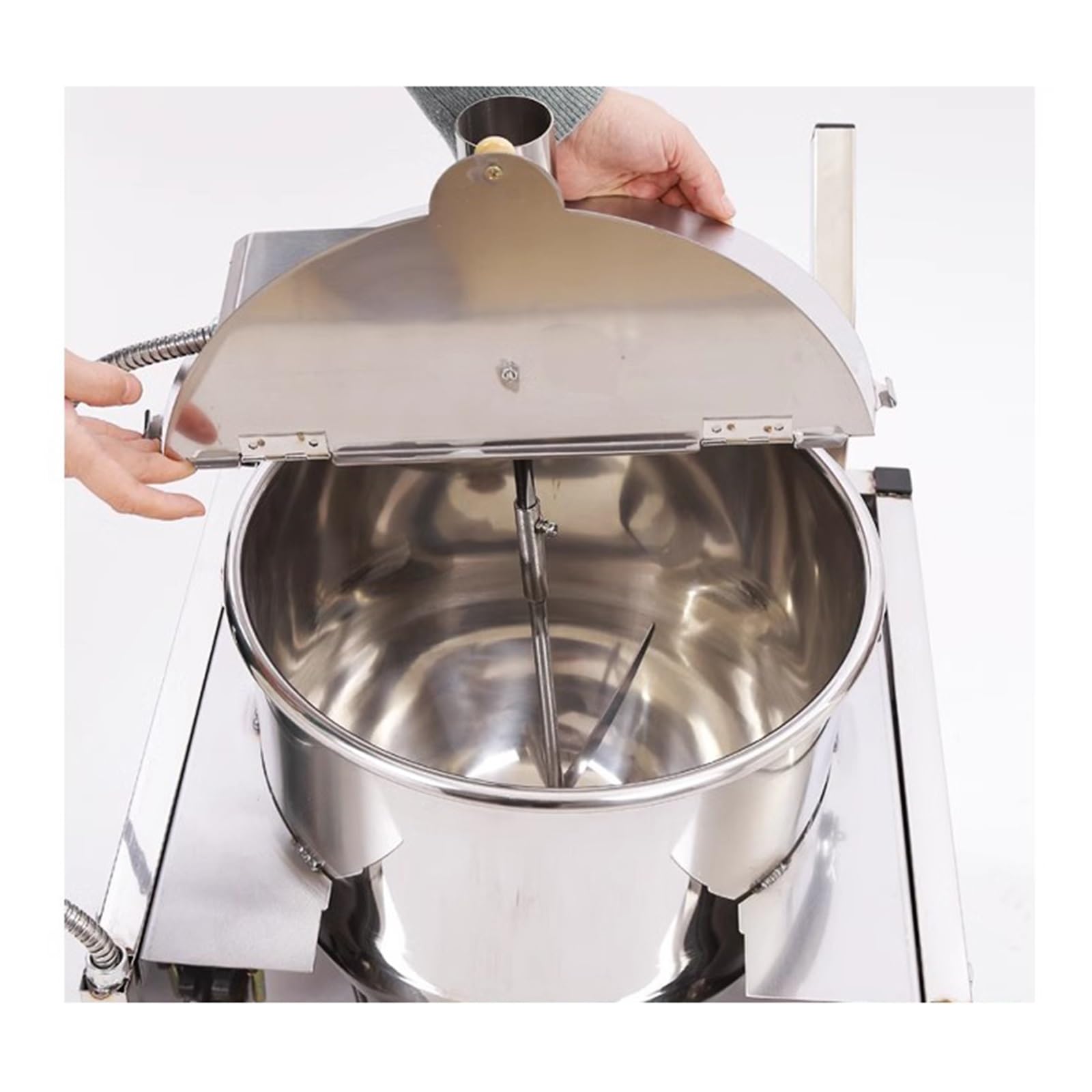 macchina per pop corn Macchina for popcorn a riscaldamento elettromagnetico, macchina elettrica a gas commerciale per uso familiare