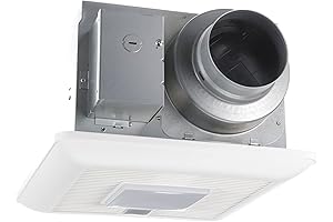 FV-0511VQCL1 WhisperSense DC Ventilation Fan - Quiet Bathroom Fan with LED Light