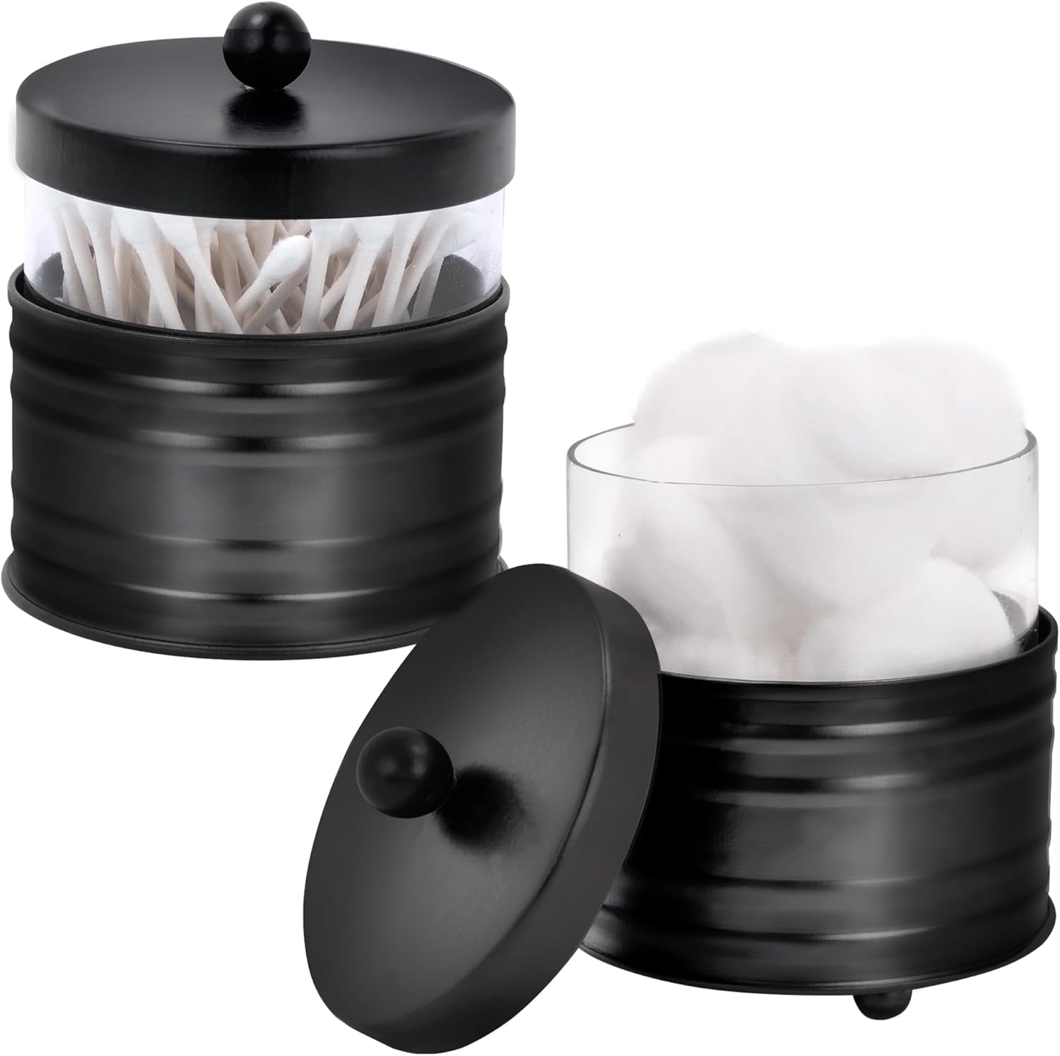 Amazon.com: Autumn Alley Deluxe Farmhouse Apothecary Jars Set, Black ...