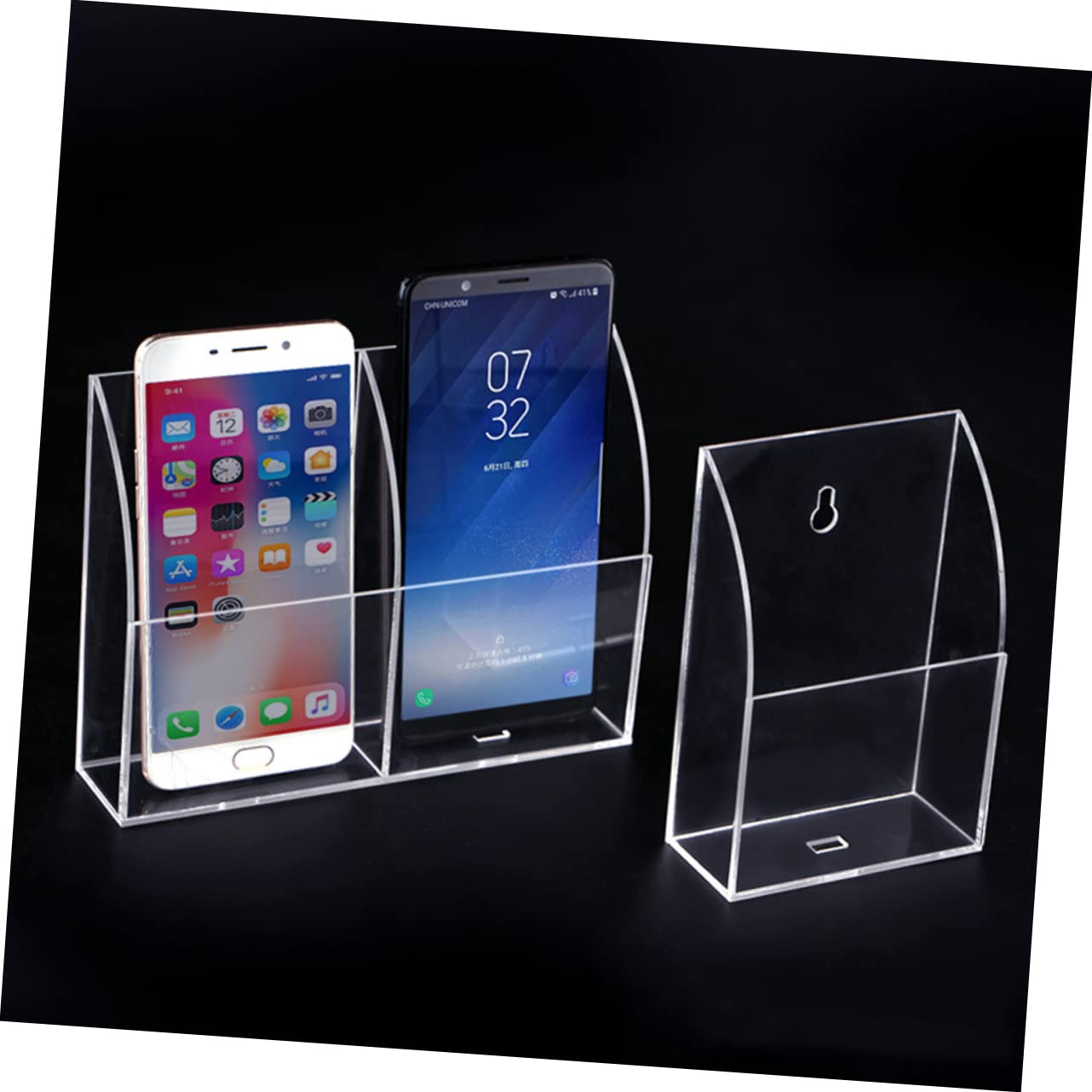 Ciieeo Soporte para Mando Estante De Almacenamiento Caja De Teléfono Diseño Simple Estuche De Pared
