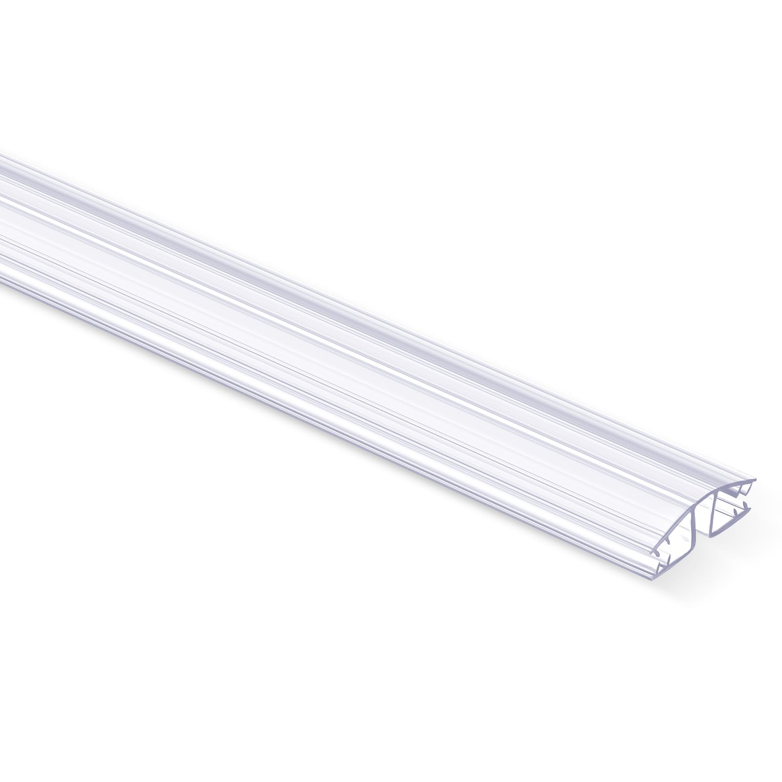 1 pack living hinge for golf cart windshield piano drum shield cuttable clear pvc living hinge (36 inch)