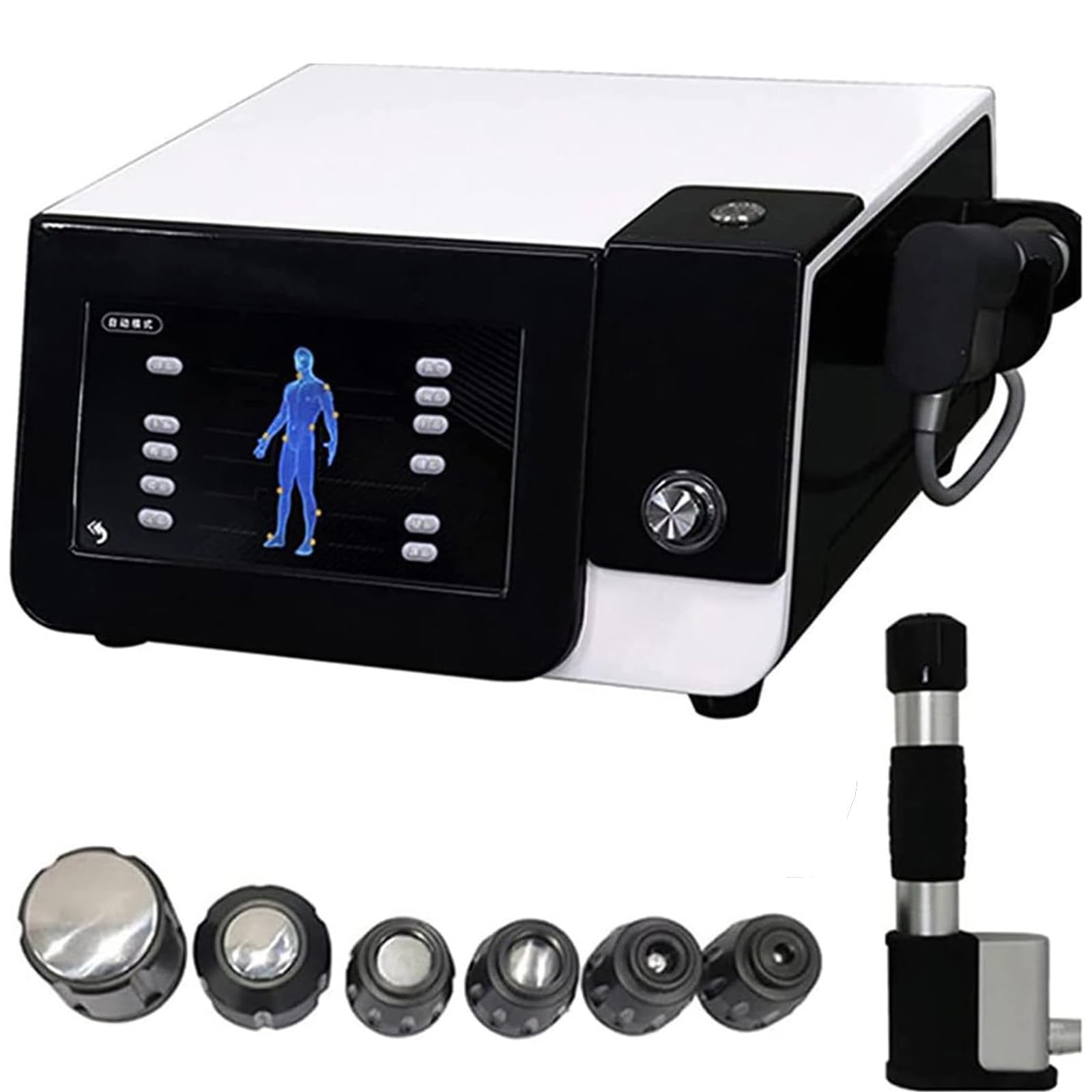 ZenSeFarin Extracorporeal Shockwave Therapy Machine Shockwave Therapy Machine for Joint,Muscle,Shoulders,Waist Pain Relief,Extracorporeal Shockwave Therapy with 6 Massage Head