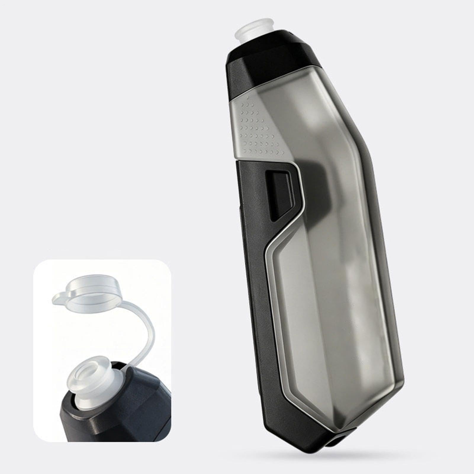 Wasserflasche für Fahrrad, 610 ml, universeller Silikon-Ausgießer mit
