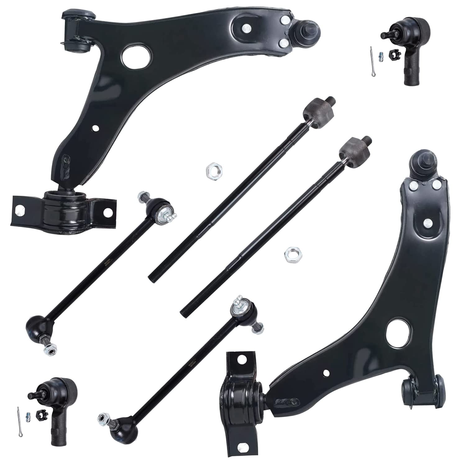 Detroit Axle - 8pc Front End Suspension Kit for 2006-2007 Ford Focus, 2