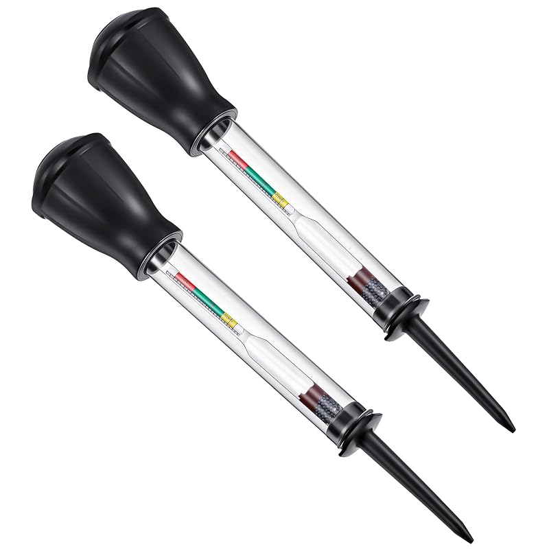 Kingdder Kit com 2 Densímetros para Bateria de Chumbo-Ácido, Testador de Densidade do Eletrólito para Carrinho de Golfe, RV e Embarcação