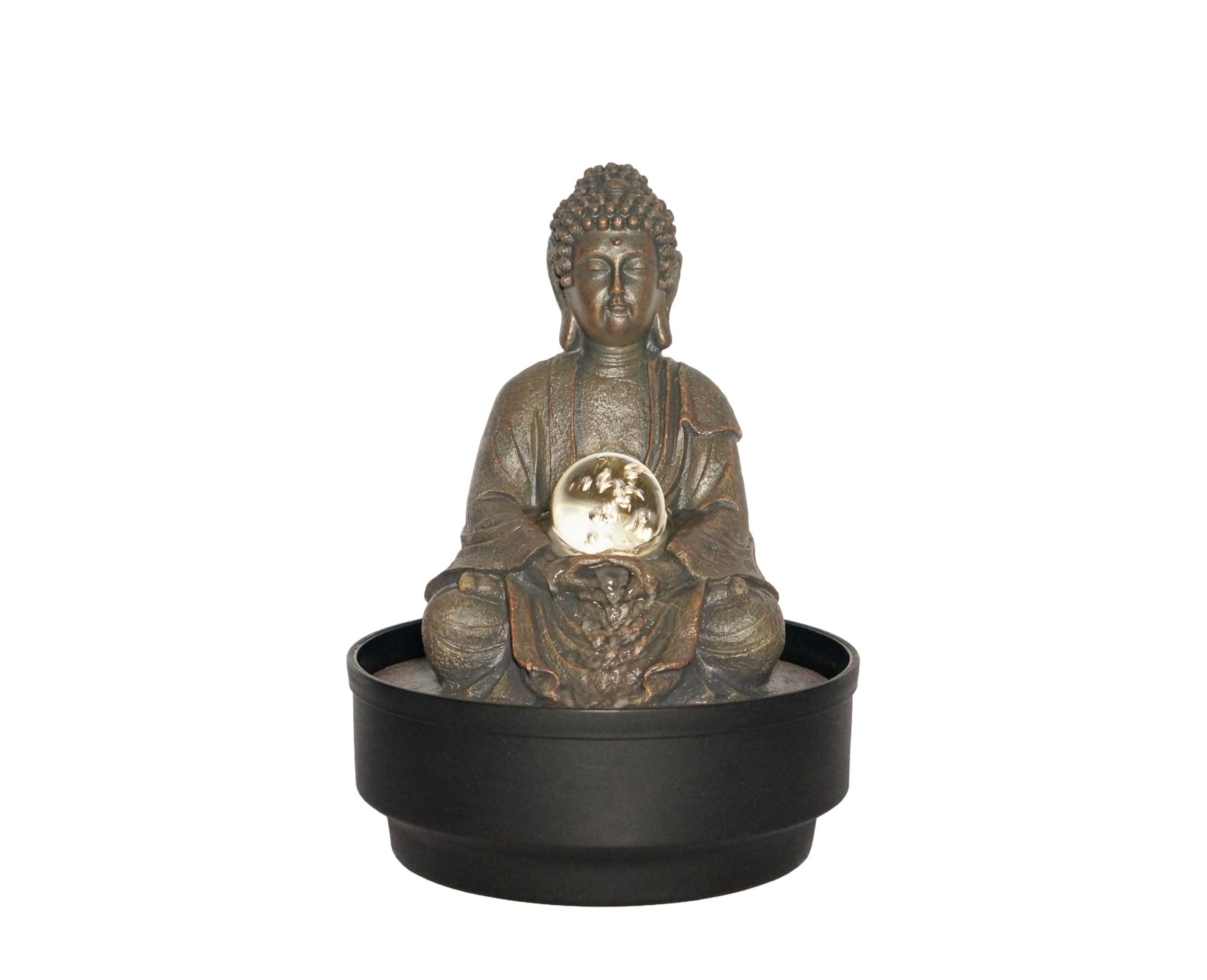 Eternal Wisdom Buddha Indoor Tabletop Water Fountain 29cm