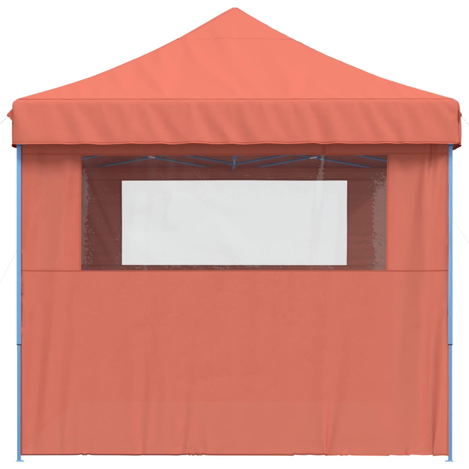 Carpa plegable para fiestas con 3 paneles laterales de terracota – Carpa plegable para eventos, bodas y fiestas, tela Oxford con revestimiento de PVC