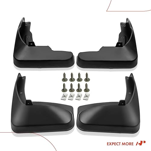 Miniatura 8 de A-Premium Juego de 4 unidades de guardabarros con accesorios compatibles con Toyota Venza, 2009-2016, Sport Utility, delantero y trasero (lado del