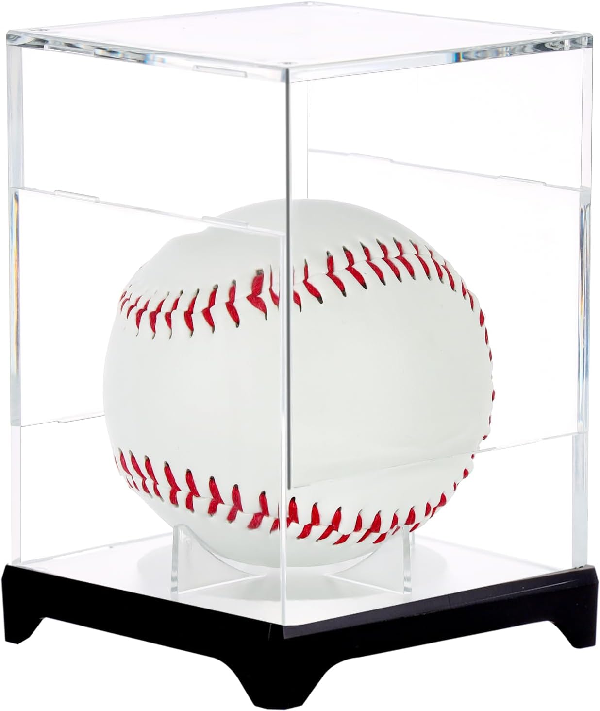 4 Pack(with Base) Baseball Display Case,UV Protected Acrylic Baseball Boxes for Display - Image 7