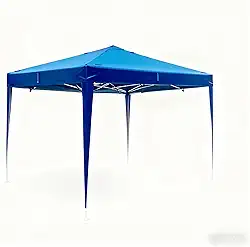 Barraca de Camping Versátil 3x3m - Tenda Sanfonado Retrátil Azul, Articulada com Bolsa para Aventuras