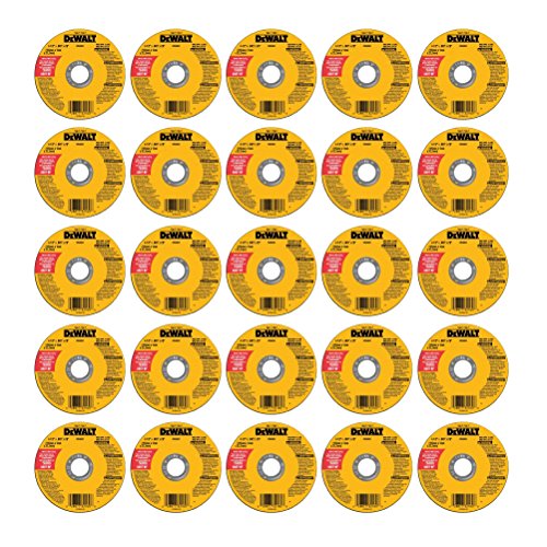 Dewalt DW8062 Type 1 High Performance Reinforced Cut-Off Wheel, 4-1/2 In Dia X 0.045 In 7/8in Arbor (25) Pack)