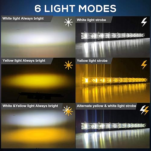 Miniatura 2 de CO LIGHT Barra de Luz LED Individual de 14 pulgadas Delgada de Una Sola Fila Barra de Luz de Conducción Haz Combinado Todoterreno Luces de Trabajo