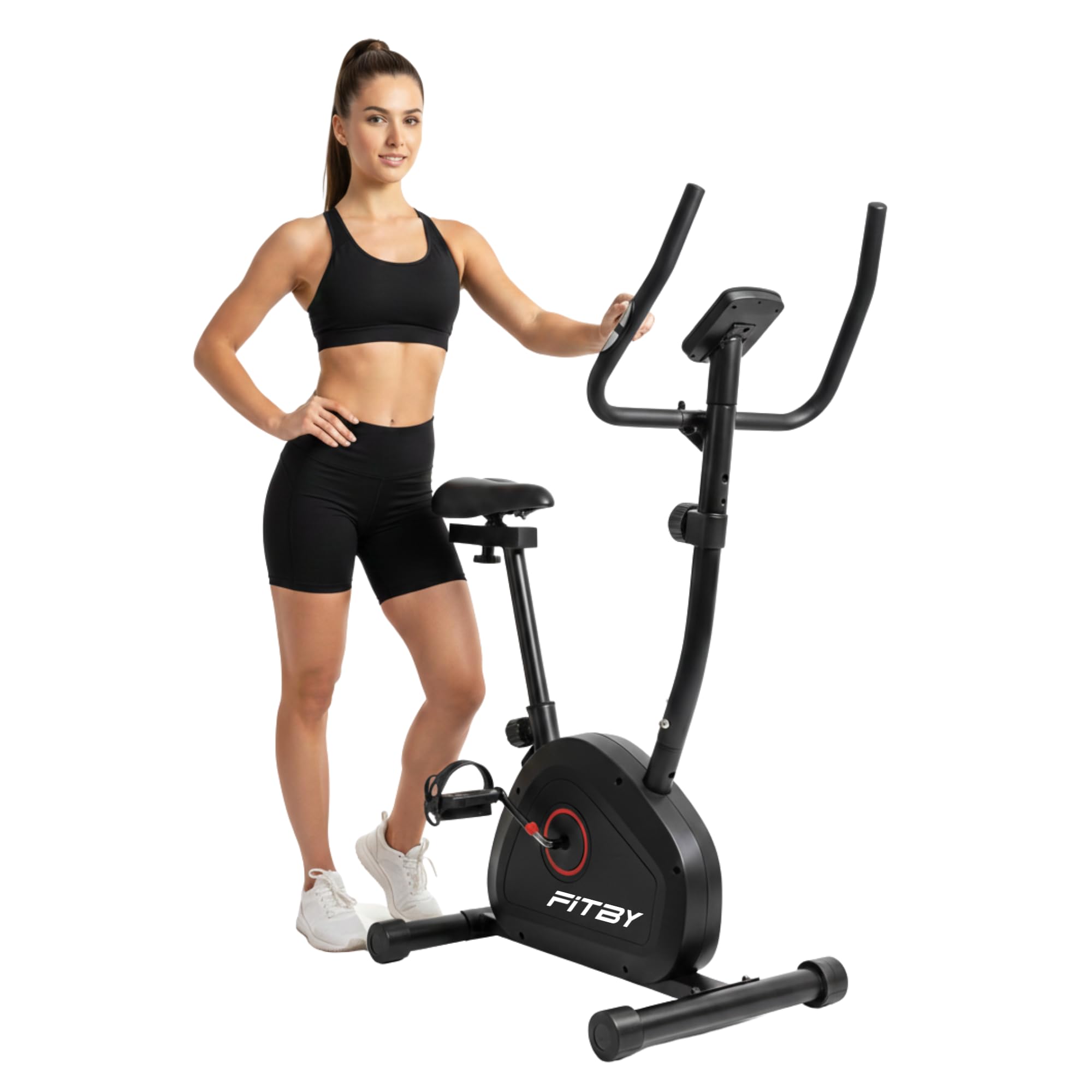 Vélo D'Appartement Pour La Maison - Vélo D'Appartement Magnétique Avec 8 Niveaux De Résistance Et Moniteur De Fréquence Cardiaque | Appareil De Fitness D'Intérieur Avec Selle Réglable