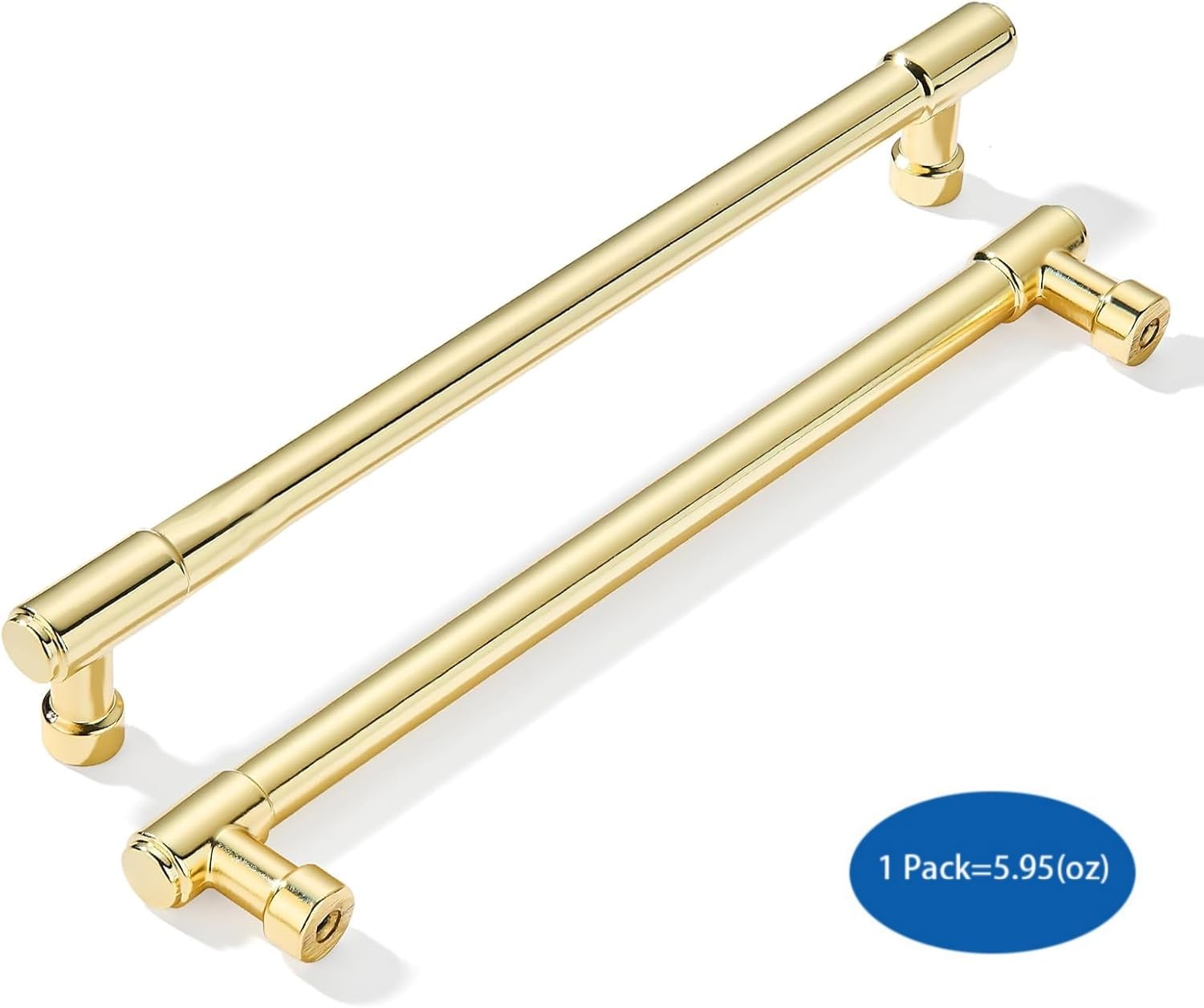 Bar Polished Gold Cabinet Pull - 170259, 3-1/4 in (82 mm) — KHTUMEWARE