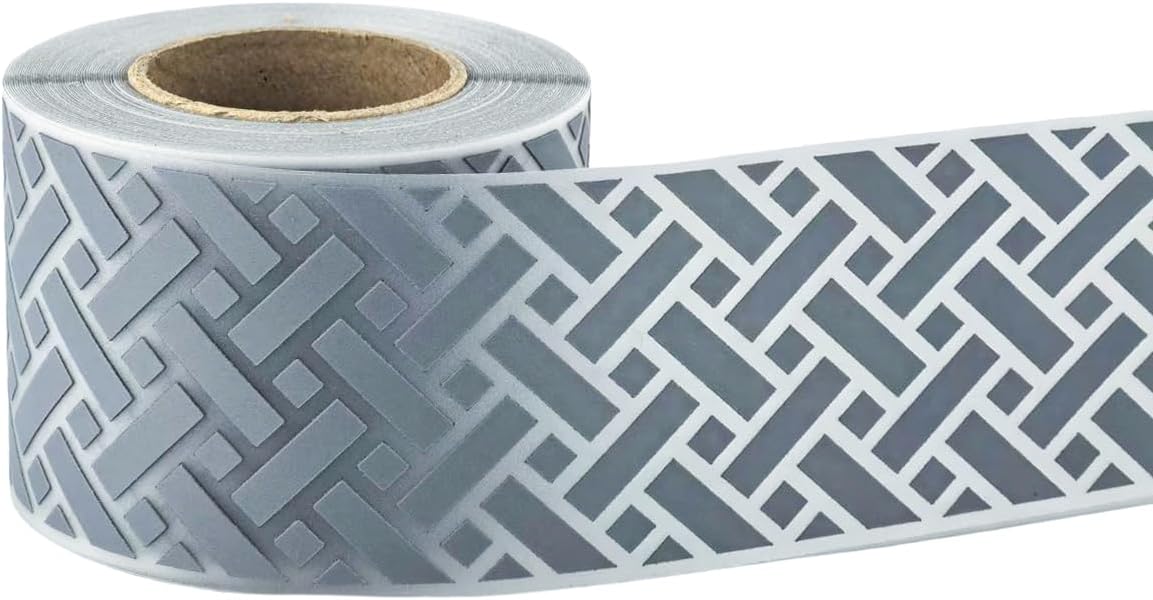 Reflective Iron-on Transfers Vinyl Silver Heat Transfer Vinyl Iron On Tape for Clothing MN-10 (2 Inch x 10 Yard)