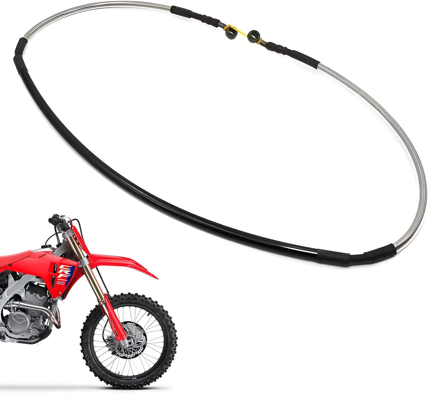 FACTORY Front Brake Line Hose for Honda CRF250R CRF250RX CRF450R CRF450RX | Replaces OEM 45125-MKE-A71