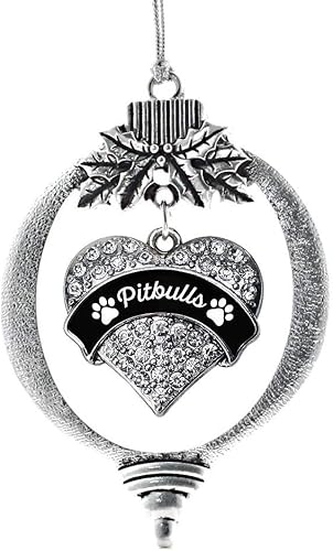 Miniatura 74 de Inspired Silver Adornos festivos de dije de corazón pave de plata con circonitas cúbicas